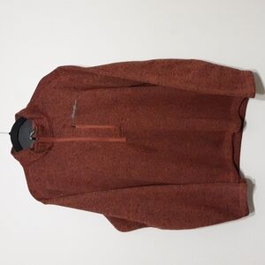 Eddie Bauer men's fleece lining sweater pullover quarter zip closure size XXL